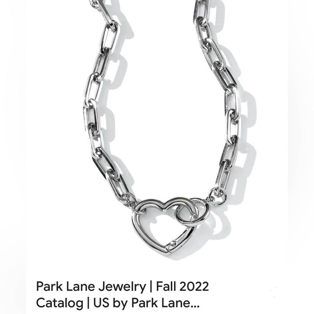 Park Lane Silver Heart Link Necklace